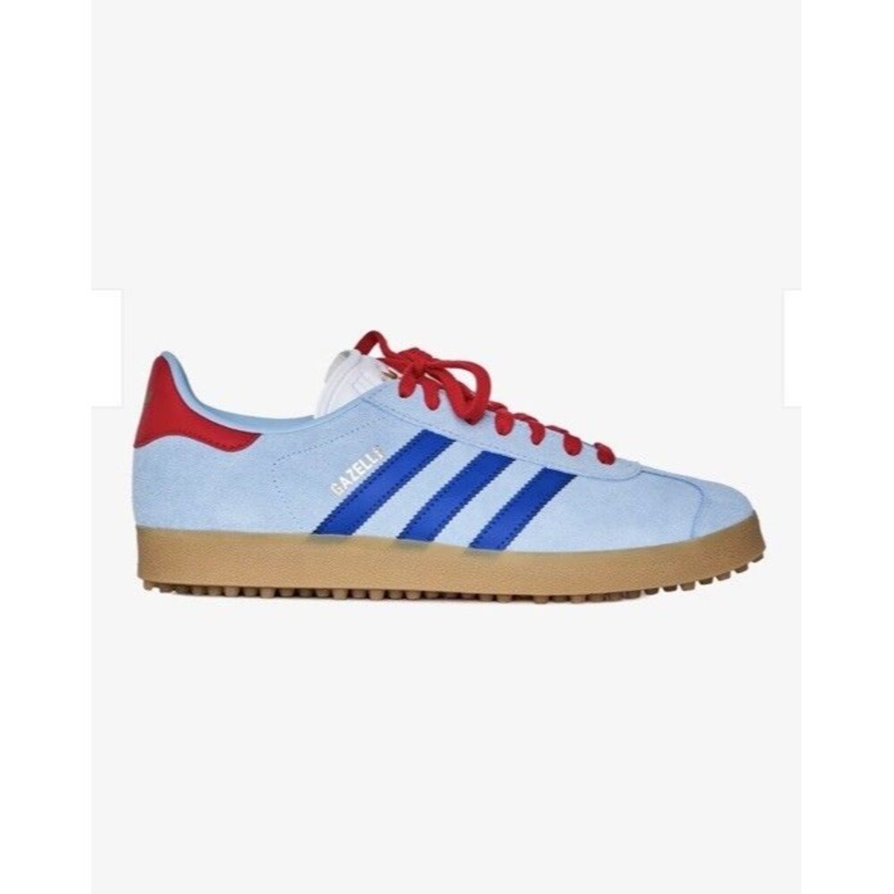 Adidas Gazelle Golf Shoe RARE Color Clear Sky/ Team Royal- Size M8/8.5 W9/9.5